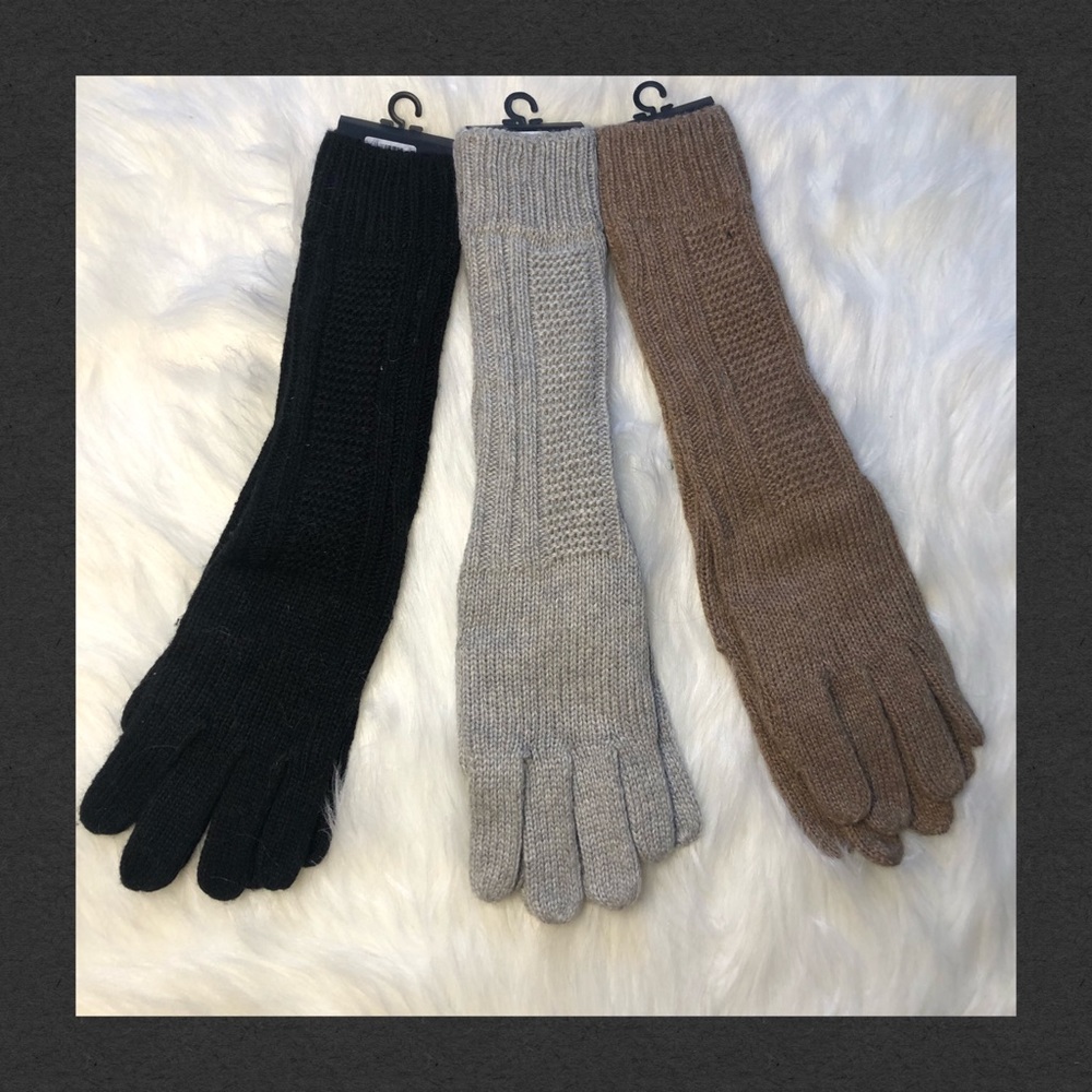 HP SALE - LONG CABLE KNIT GLOVES